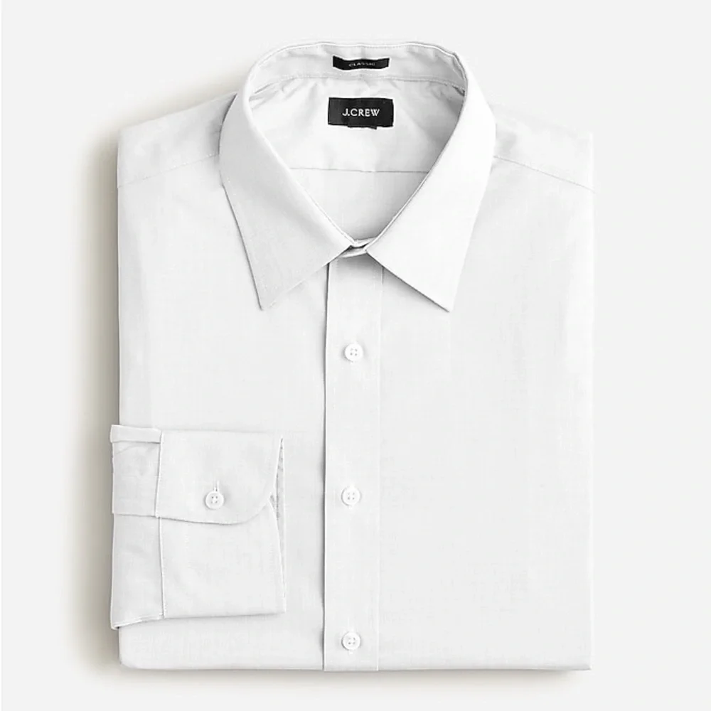 J Crew Slim Bowery wrinkle-free dress shirt with point collar BM422